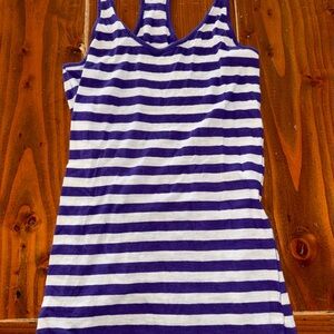 PINK Victoria's Secret Striped Racerback Tank Top Small
